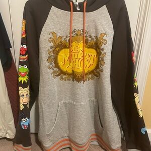 Hot Topic Muppet Show Gray and Brown Sweater